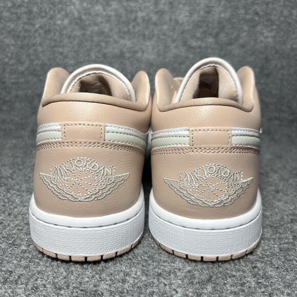 Sz 12 Nike Women's Air Jordan 1 Low 'White/Particle Beige' (DC0774-120) New - Picture 4 of 9